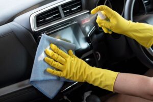 Can I use pine sol to clean car interior