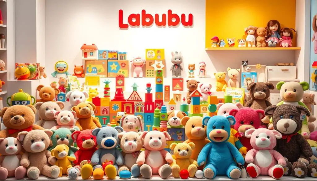 A vibrant, well-lit scene showcasing a diverse array of Labubu toys for different ages, arranged in a visually appealing display. In the foreground, a selection of soft, plush Labubu figures in various sizes and designs, catering to infants and toddlers. The middle ground features a range of Labubu building blocks, puzzles, and interactive toys suitable for preschoolers, encouraging cognitive development and fine motor skills. In the background, a collection of Labubu dolls, role-playing accessories, and educational toys tailored for elementary-aged children, fostering imaginative play and learning. The overall composition conveys a sense of warmth, whimsy, and the joy of childhood, showcasing the versatility and age-appropriate appeal of the Labubu toy line. A vibrant, well-lit scene showcasing a diverse array of Labubu toys for different ages, arranged in a visually appealing display. In the foreground, a selection of soft, plush Labubu figures in various sizes and designs, catering to infants and toddlers. The middle ground features a range of Labubu building blocks, puzzles, and interactive toys suitable for preschoolers, encouraging cognitive development and fine motor skills. In the background, a collection of Labubu dolls, role-playing accessories, and educational toys tailored for elementary-aged children, fostering imaginative play and learning. The overall composition conveys a sense of warmth, whimsy, and the joy of childhood, showcasing the versatility and age-appropriate appeal of the Labubu toy line.